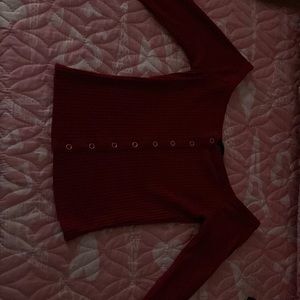Forever 21 off the shoulder Burgundy top . Size medium fresh and clean.
